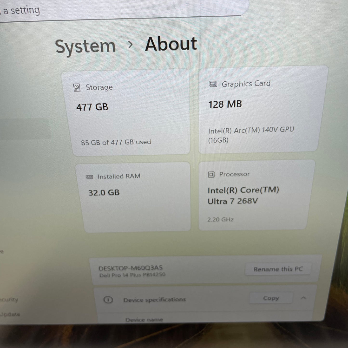 Dell 14 Plus Pro P199G 14" Core Ultra 7 268V 2.2GHz 32GB RAM 512GB SSD