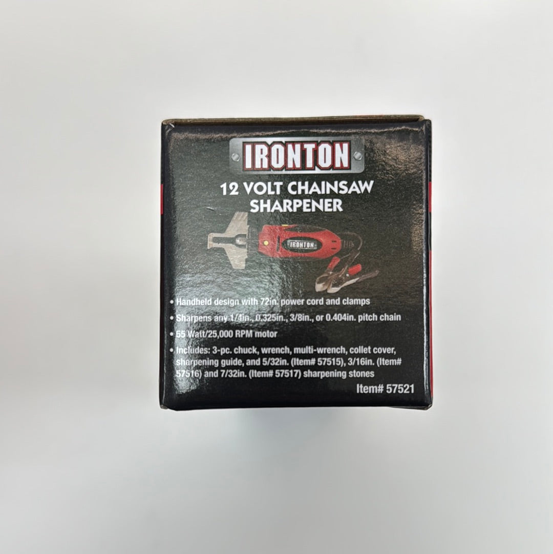 New IRONTON 12 VOLT CHAINSAW SHARPERNER Cordless Ratchet HD031B