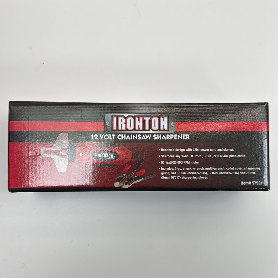 New IRONTON 12 VOLT CHAINSAW SHARPERNER Cordless Ratchet HD031B