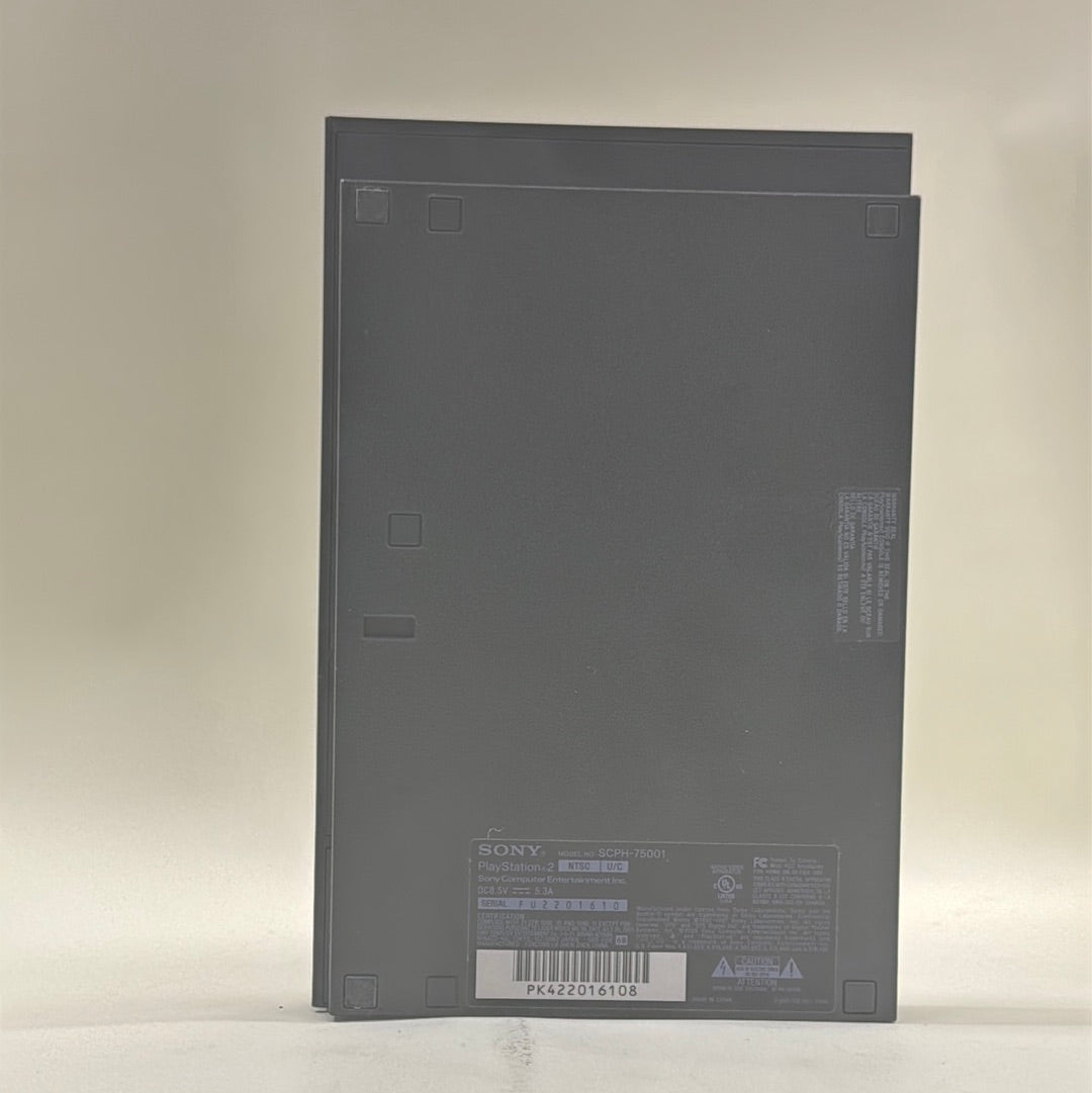 Sony PlayStation 2 PS2 Black Console Gaming System SCPH-75001