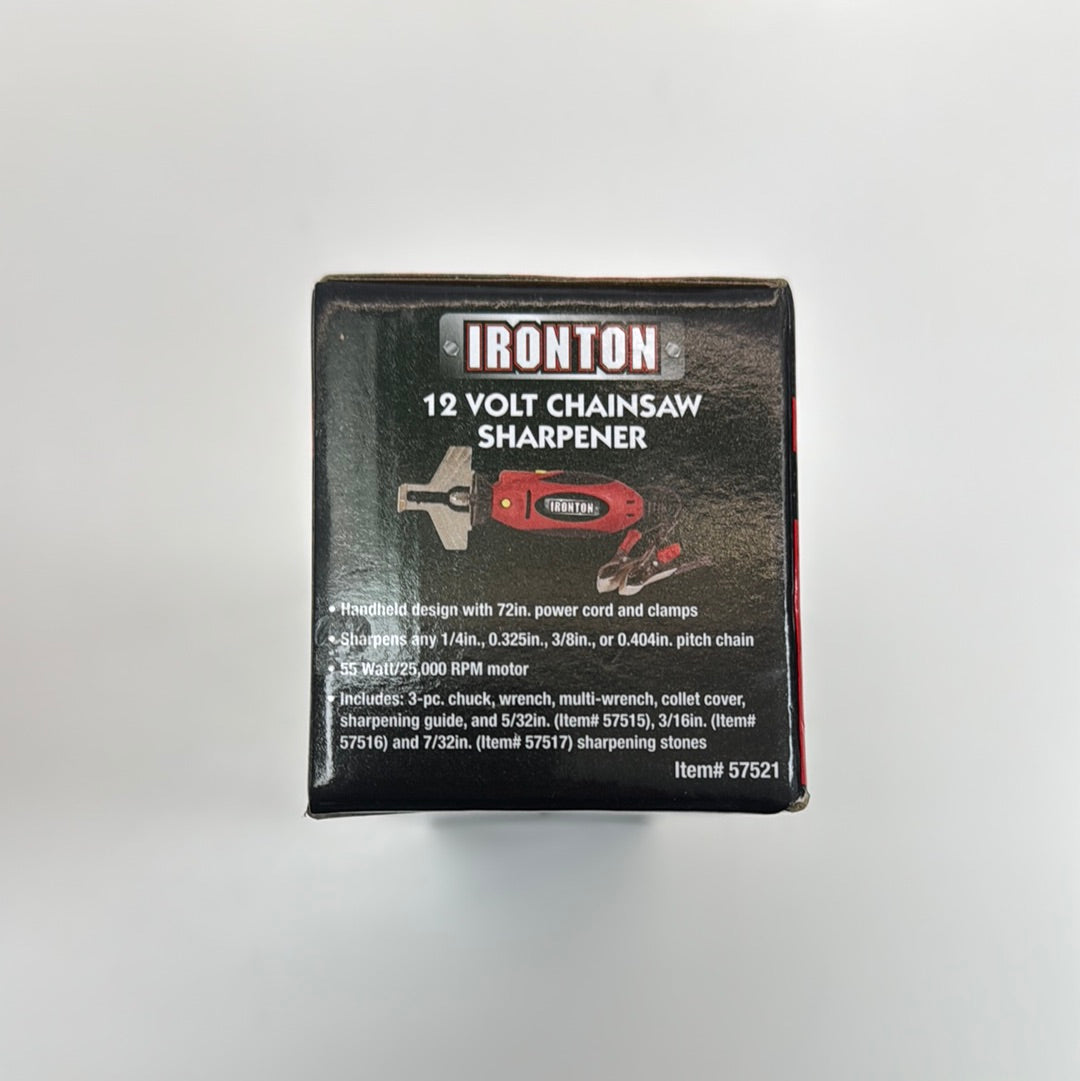 New IRONTON 12 VOLT CHAINSAW SHARPERNER Cordless Ratchet HD031B