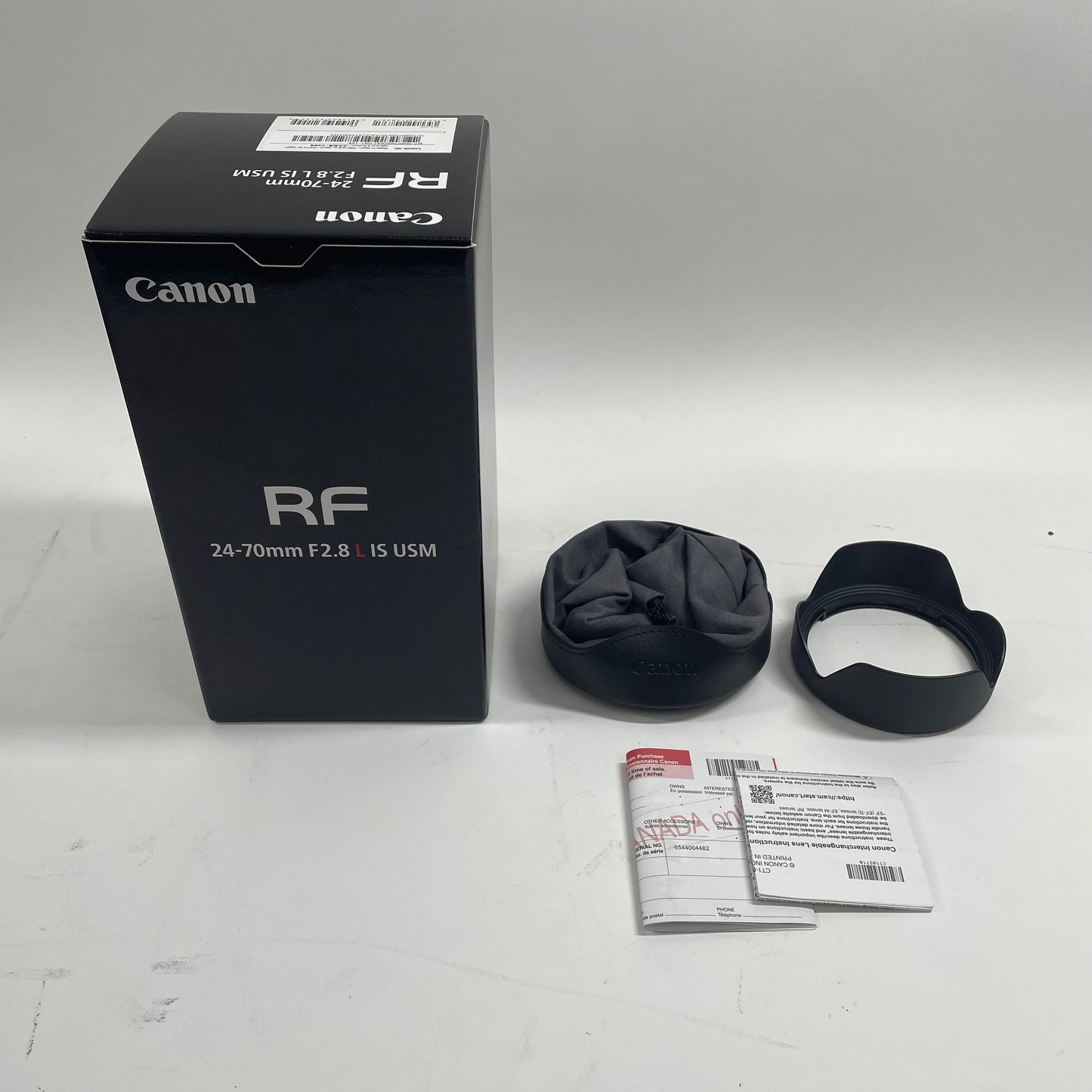 Canon RF CX0-6350 24-70mm f/2.8 L IS USM Auto & Manual Lens