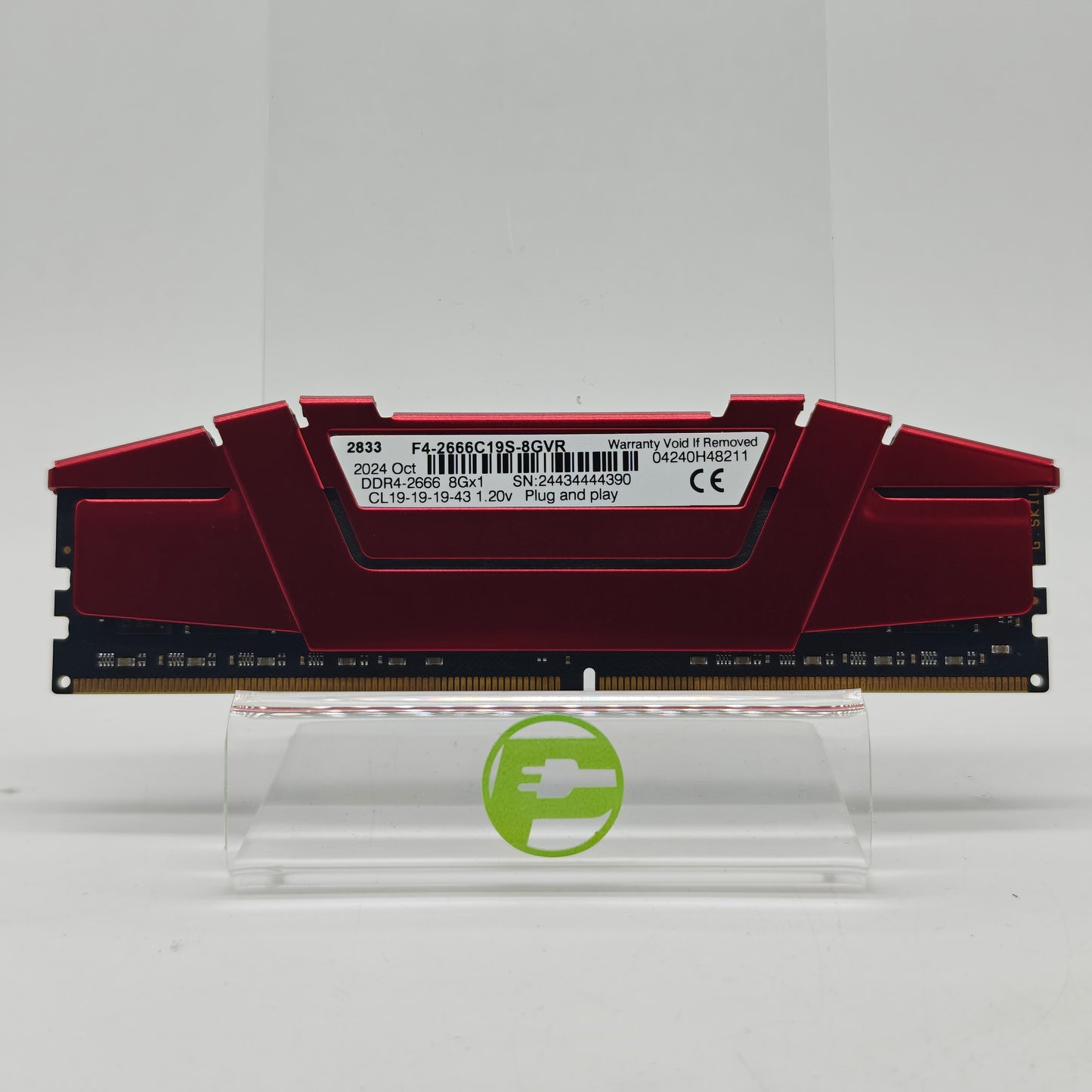G.Skill Ripjaws V 8GB (1x8GB) RAM DDR4 2666MHz F4-2666C19S-8GVR