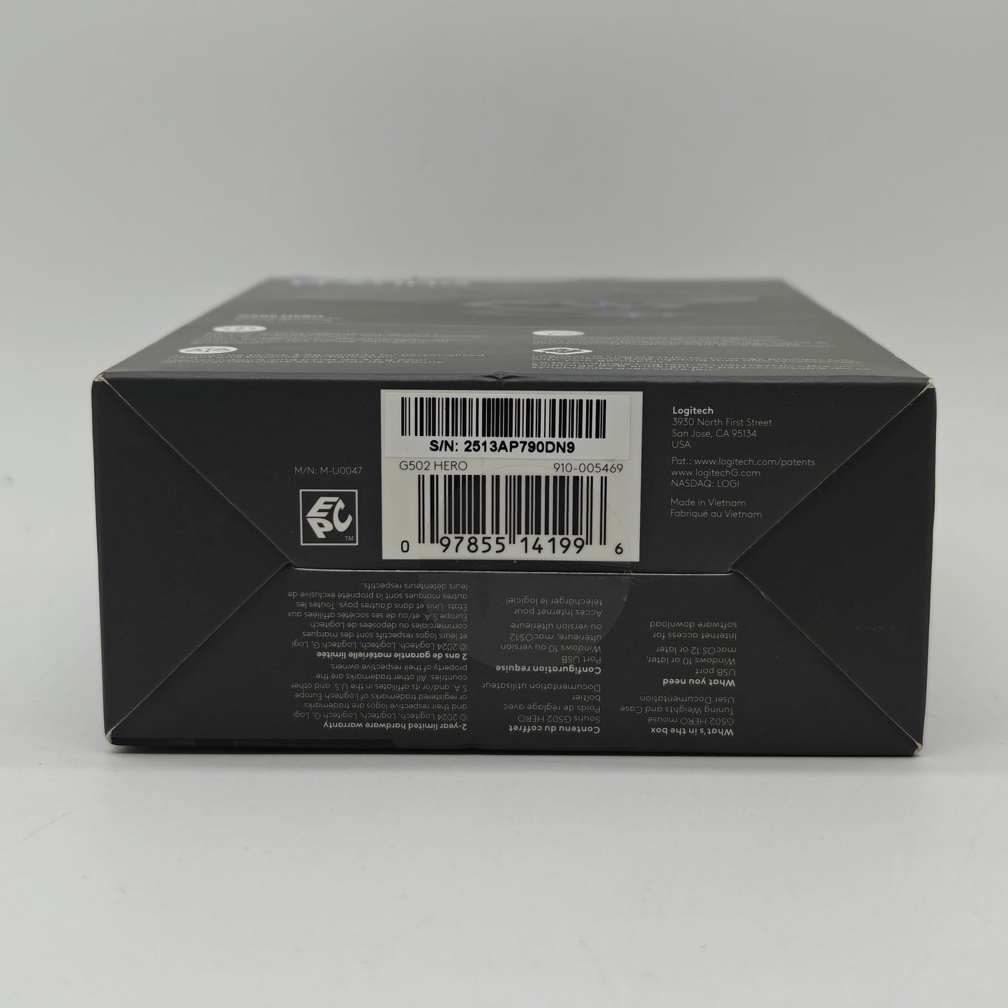 New Logitech G502 Hero Black 910-005469 For PC