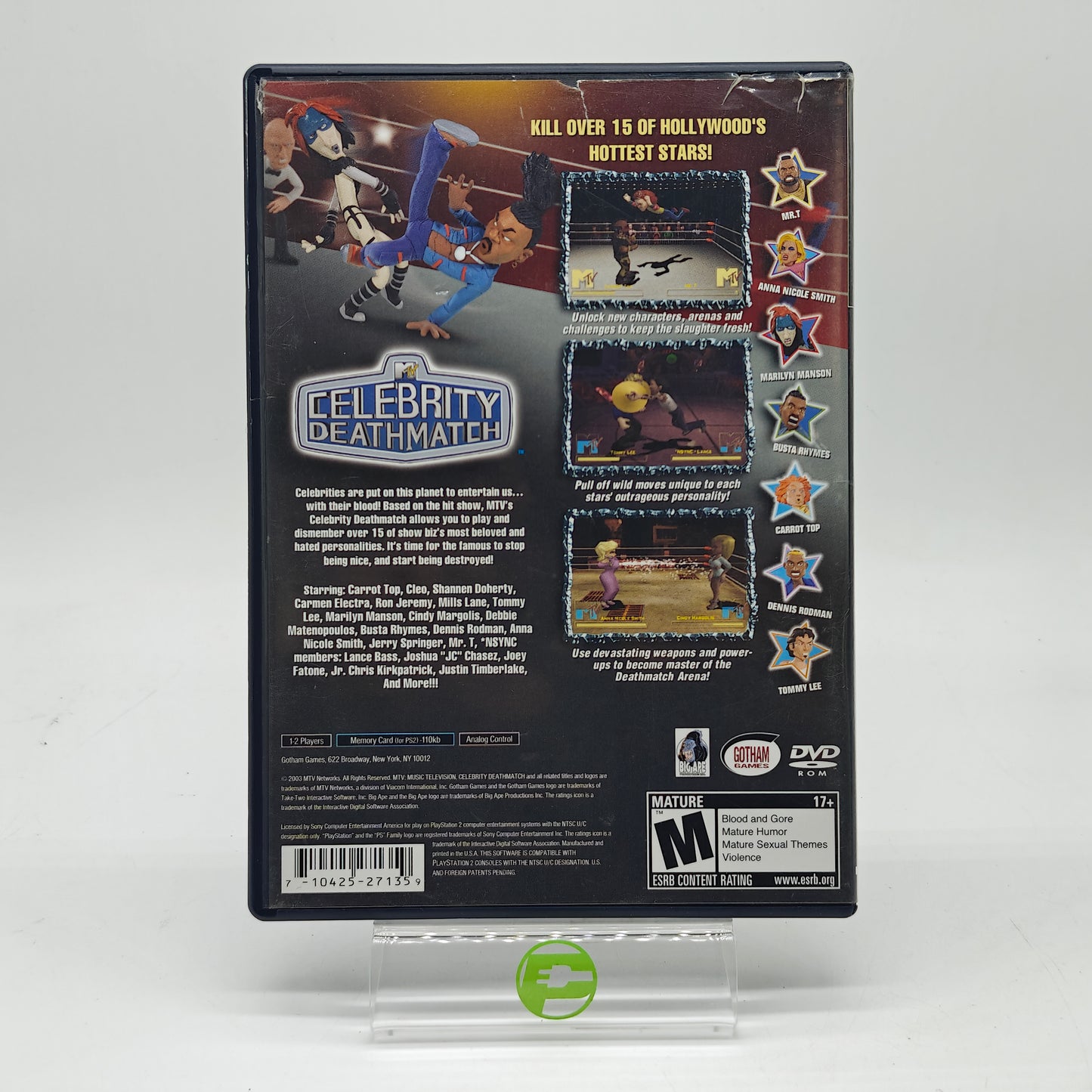 MTV Celebrity Deathmatch (Sony PlayStation 2 PS2, 2003)
