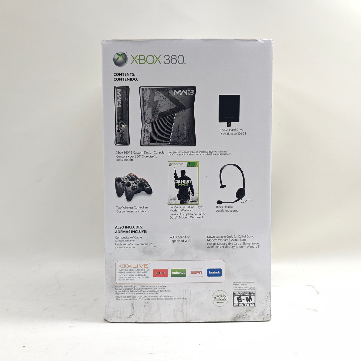 Microsoft Xbox 360 S Console Gaming System Modern Warfare 3 Limited Edition 1439
