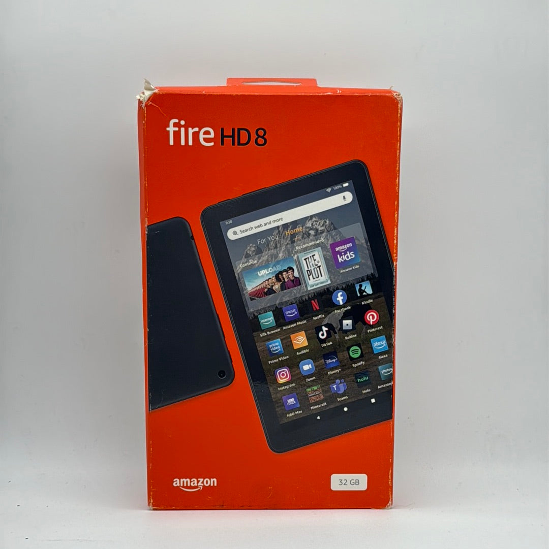 New WiFi Only Amazon Kindel Fire HD 8 8th Gen 32GB Black