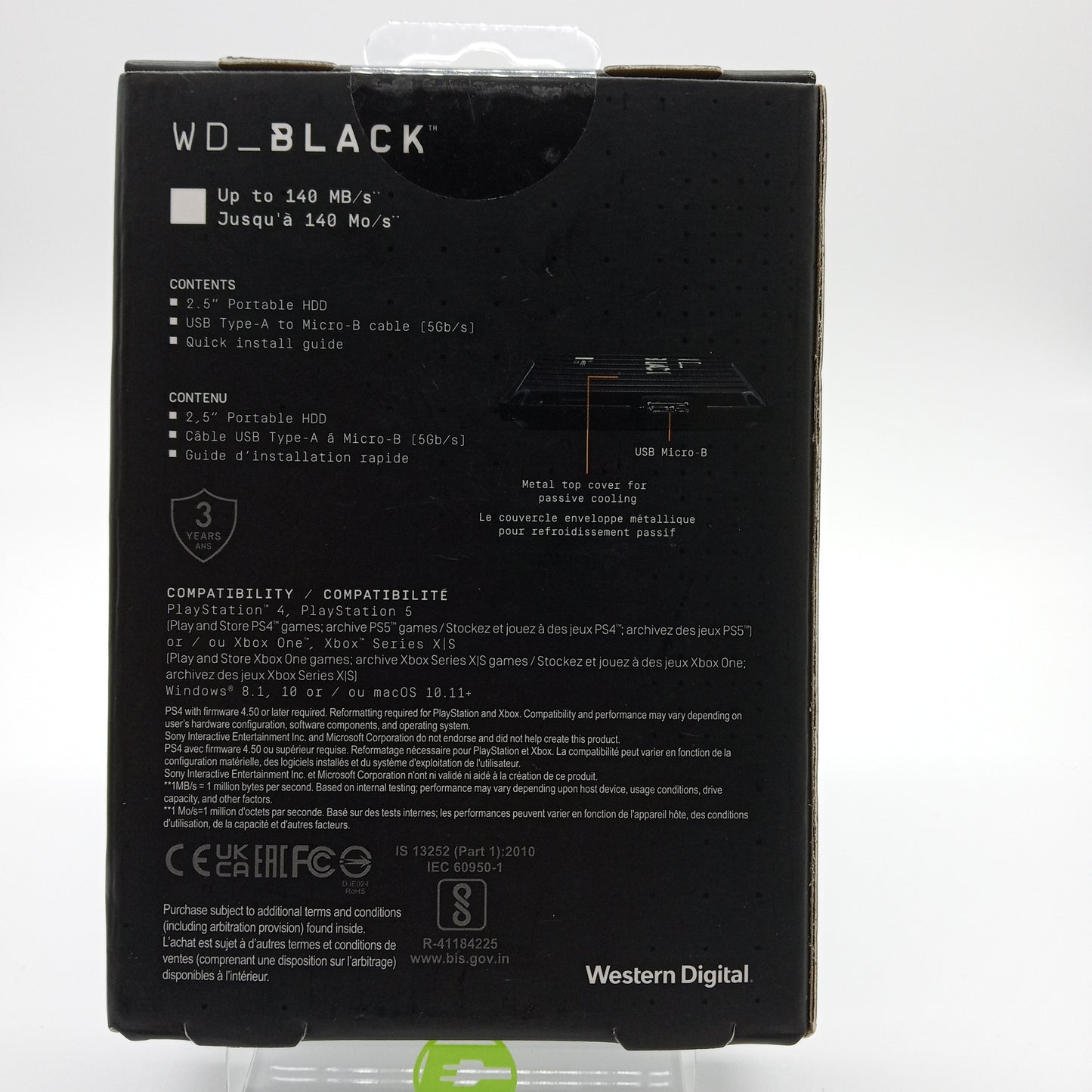New Western Digital WD_BLACK P10 Game Drive 2TB