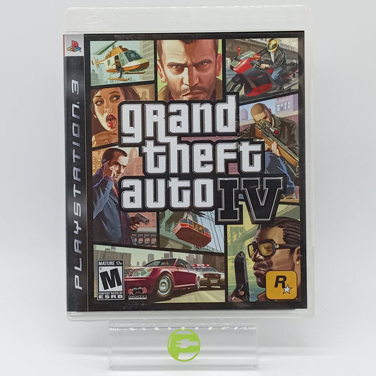Grand Theft Auto IV (Sony PlayStation 3 PS3, 2008) With Map