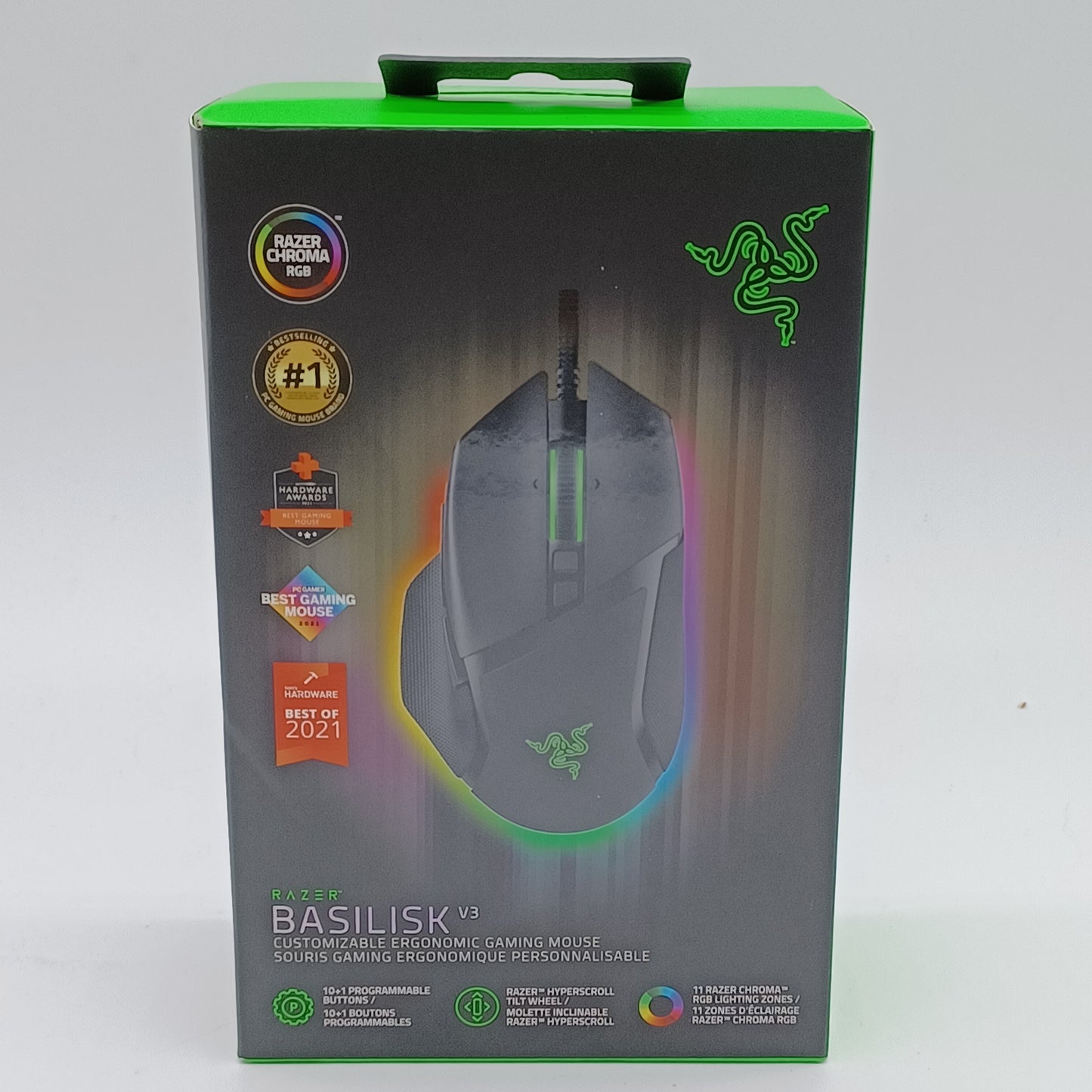 New Razer Basilisk V3 Wired Gaming Mouse RZ01-0400