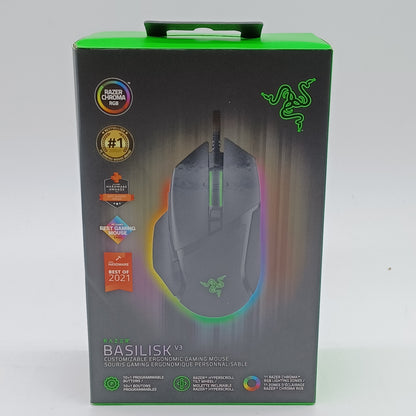 New Razer Basilisk V3 Wired Gaming Mouse RZ01-0400