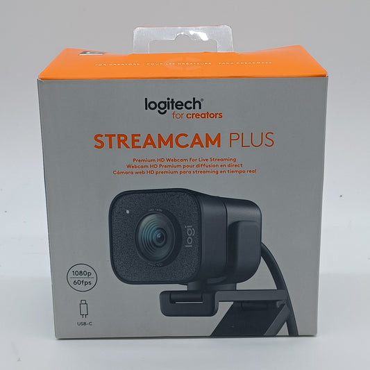 New Logitech Streamcam Plus Web Camera VU0054