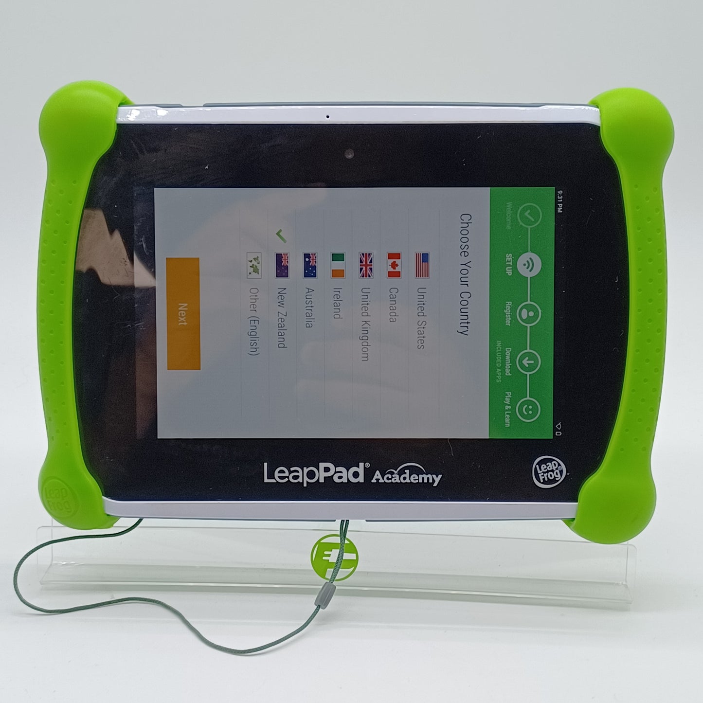 WiFi Only LeapFrog LeapPad Academy Kids Learning Tablet 16GB Green 6022