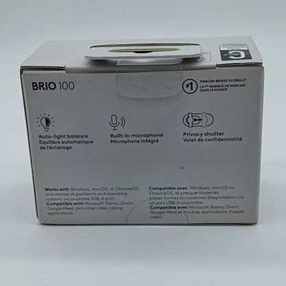 New Logitech Brio 100 Web Camera 960-001580