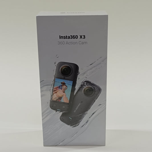 New Insta360 X3 72MP 360 Action Cam CINSAAQ/B