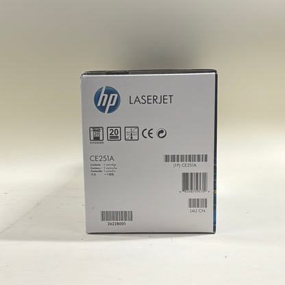 HP LaserJet 504A Genuine Cyan Print Cartridge for CP3525, CM3530 (CE251A)