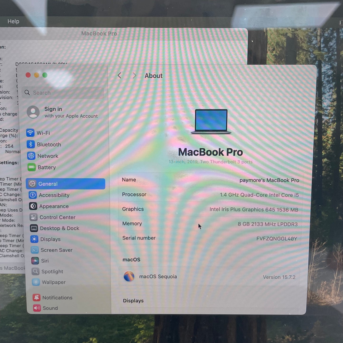 2019 Apple MacBook Pro 13.3" i5 1.4GHz 8GB RAM 128GB Silver A2159