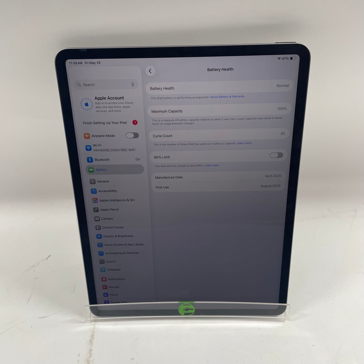 WiFi Only Apple iPad Air 13" M3 128GB Space Gray MCNH4LL/A