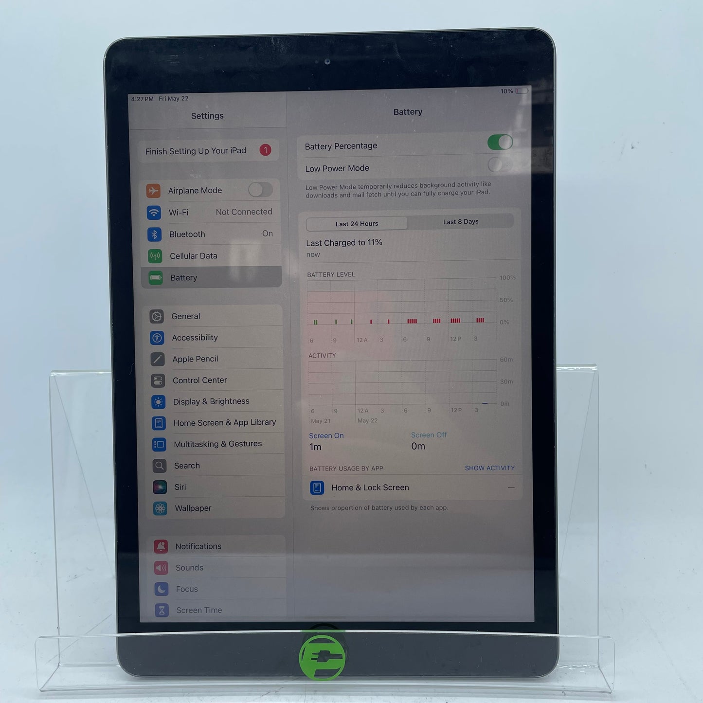 WiFi Only Apple iPad 8th Gen 32GB Silver MYN32LL/A
