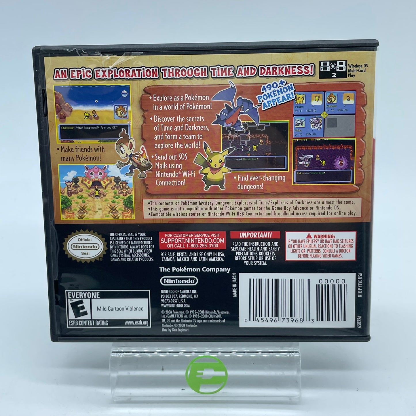 Pokemon Mystery Dungeon Explorers of Darkness (Nintendo DS, 2008)