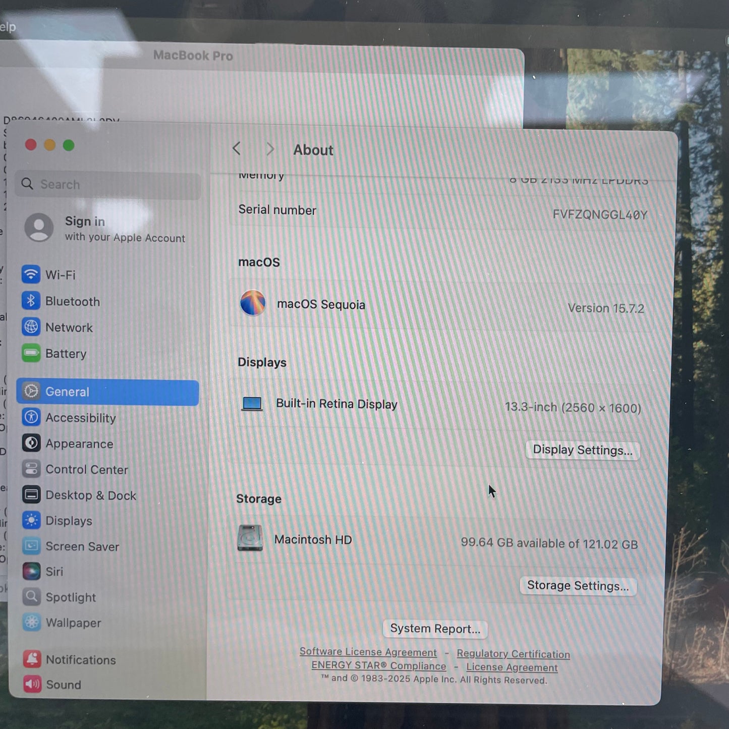2019 Apple MacBook Pro 13.3" i5 1.4GHz 8GB RAM 128GB Silver A2159