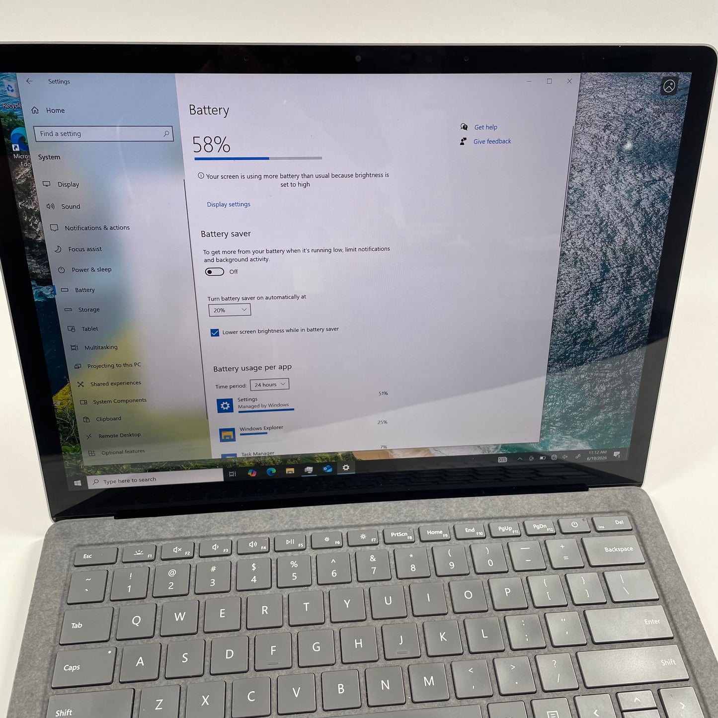 Microsoft Surface Laptop 3 1867 13.5" i5-1065G7 3.6GHz 128GB RAM 128GB SSD