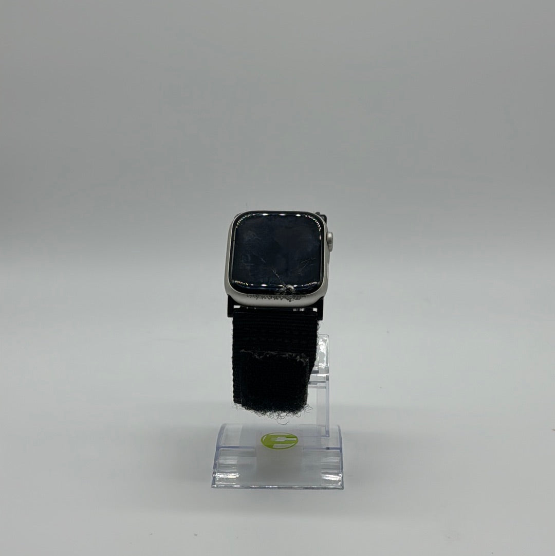 GPS Only Apple Watch Series 7 45MM Silver Aluminum A2474