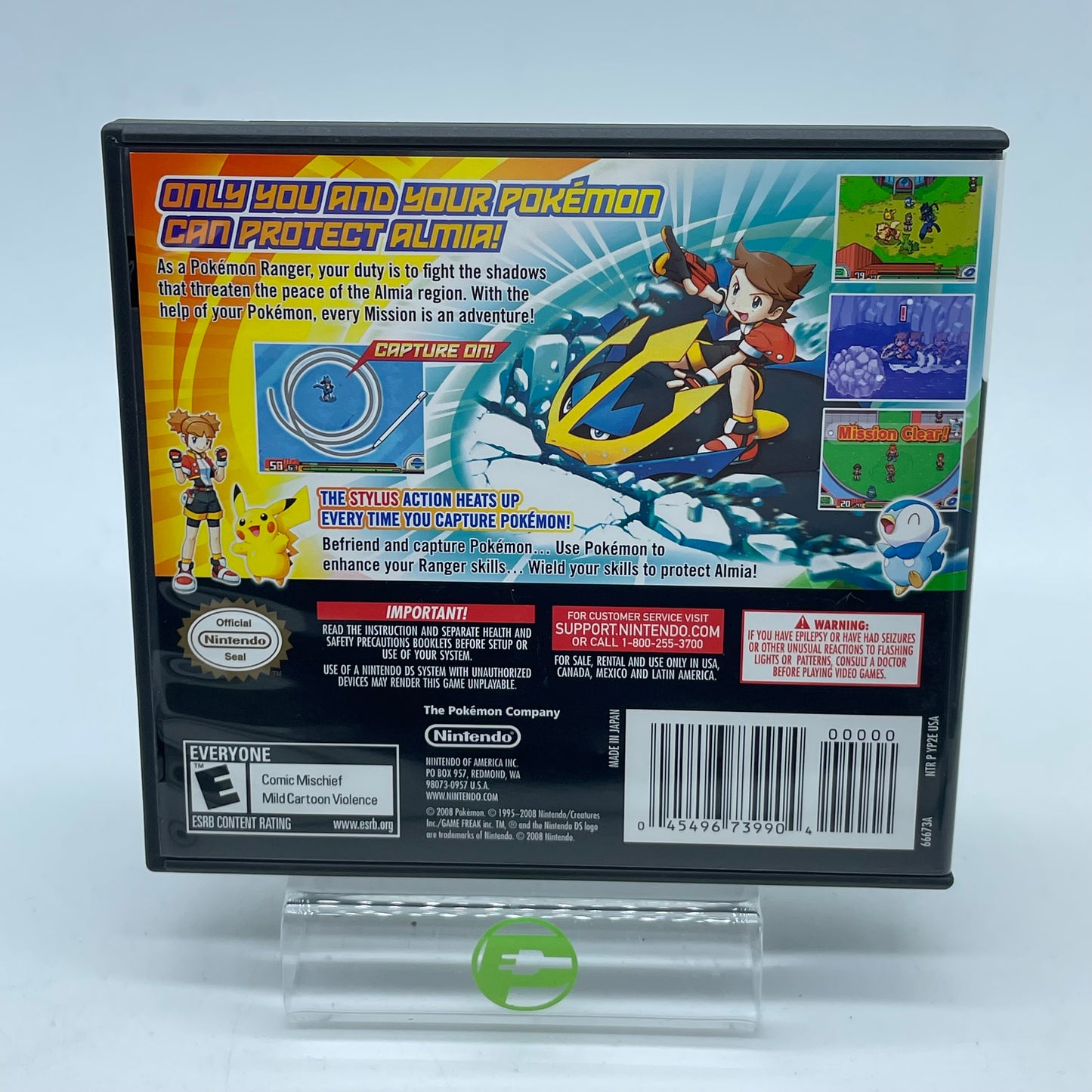 Pokemon Ranger Shadows of Almia (Nintendo DS, 2008)