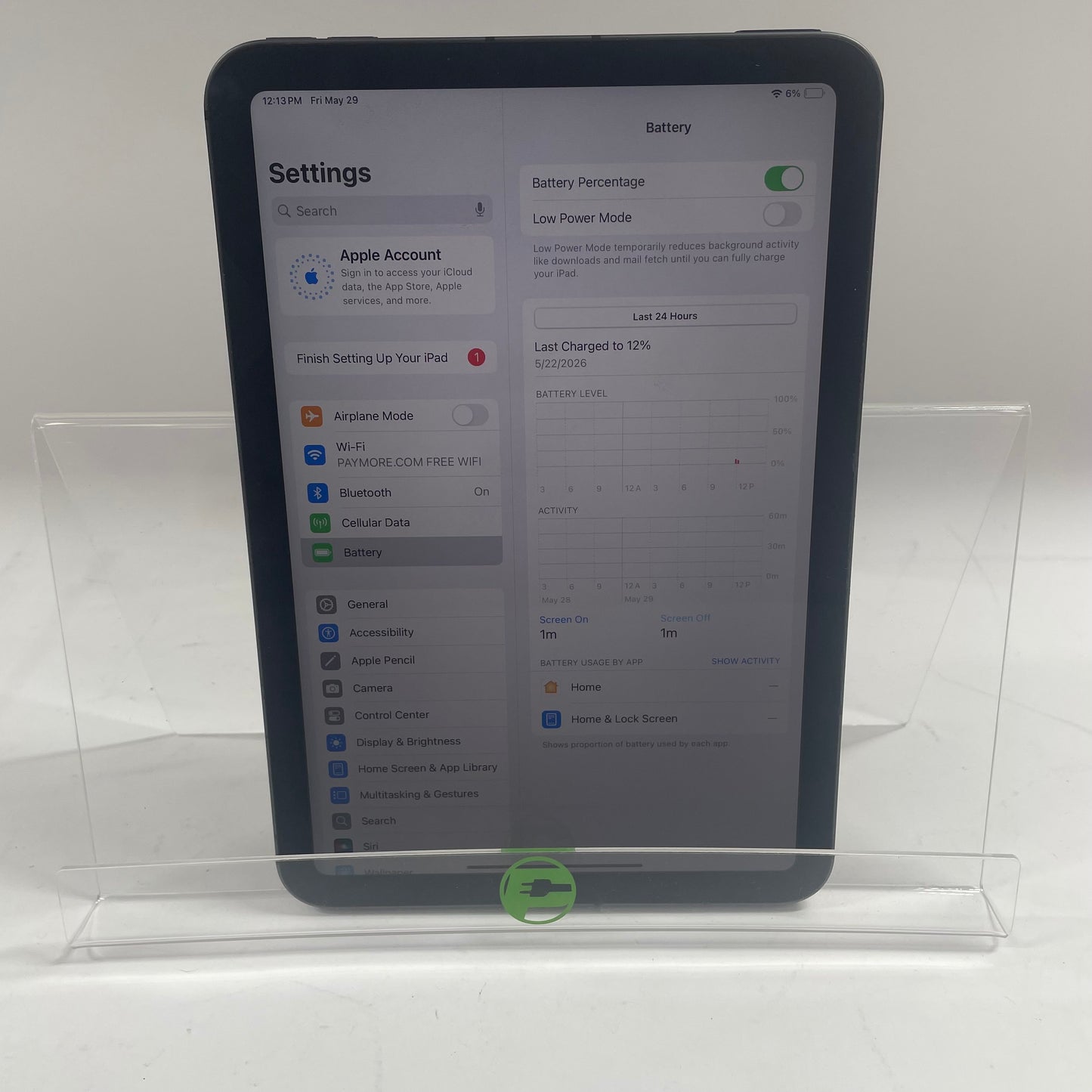Unlocked Apple iPad Mini 6th Gen 256GB 26.0 Space Gray