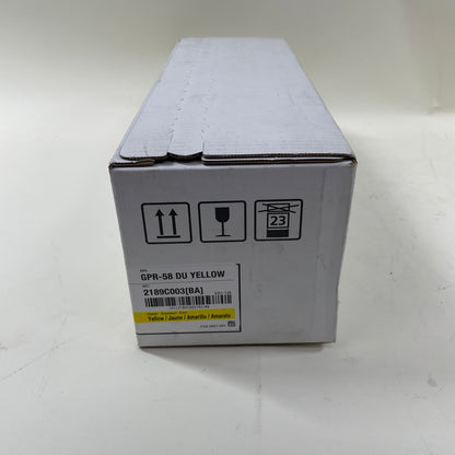 New Canon GPR-58 Drum Unit Yellow Toner Cartridge