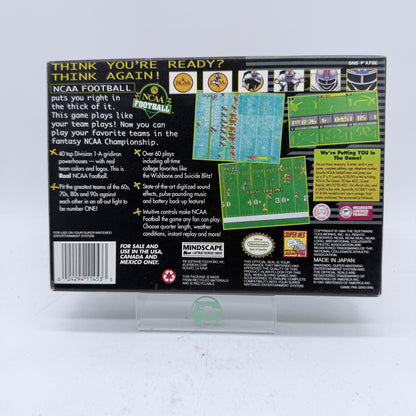 NCAA Football (Super Nintendo SNES, 1994) CIB