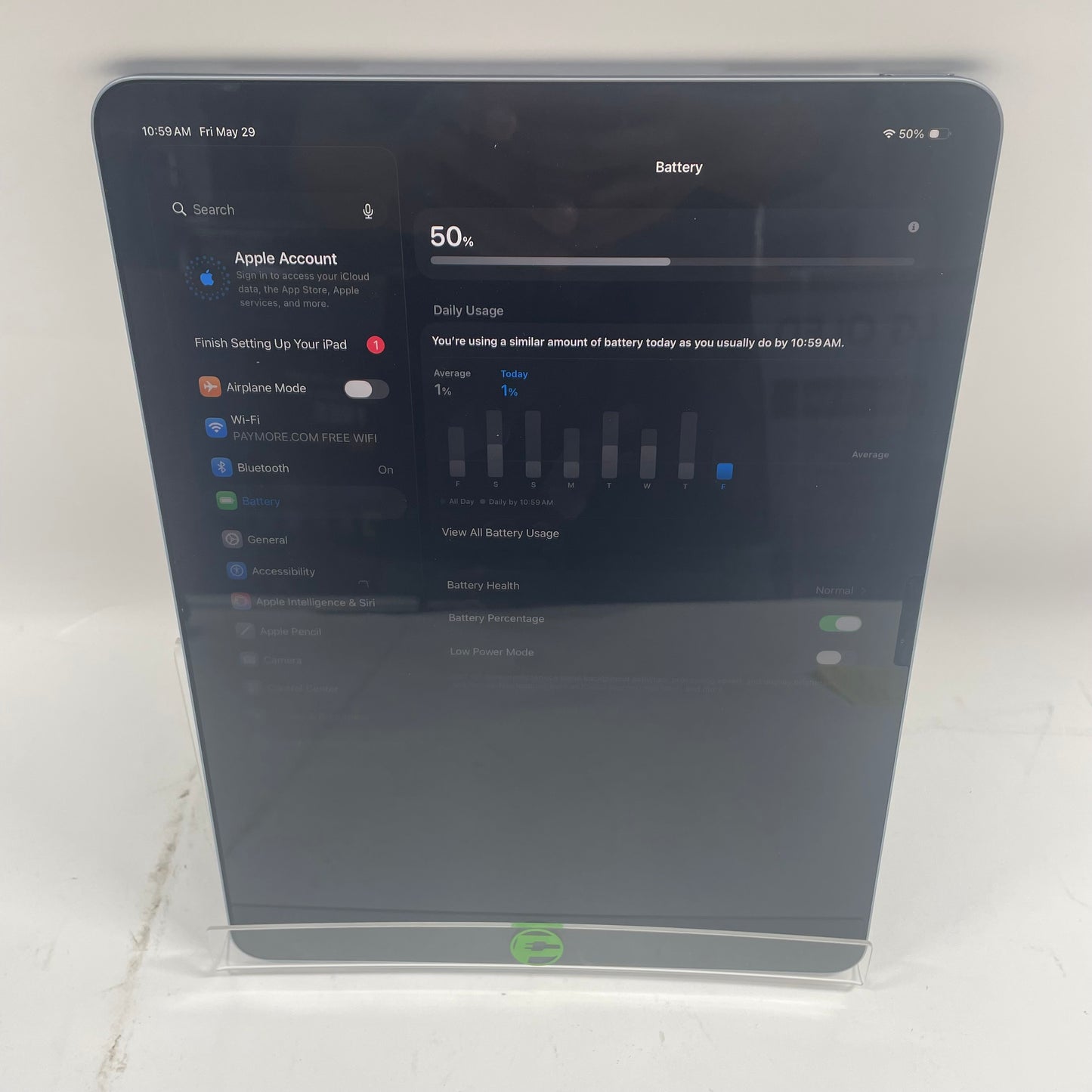 WiFi Only Apple iPad Air 13" M3 128GB Blue MCNJ4LL/A