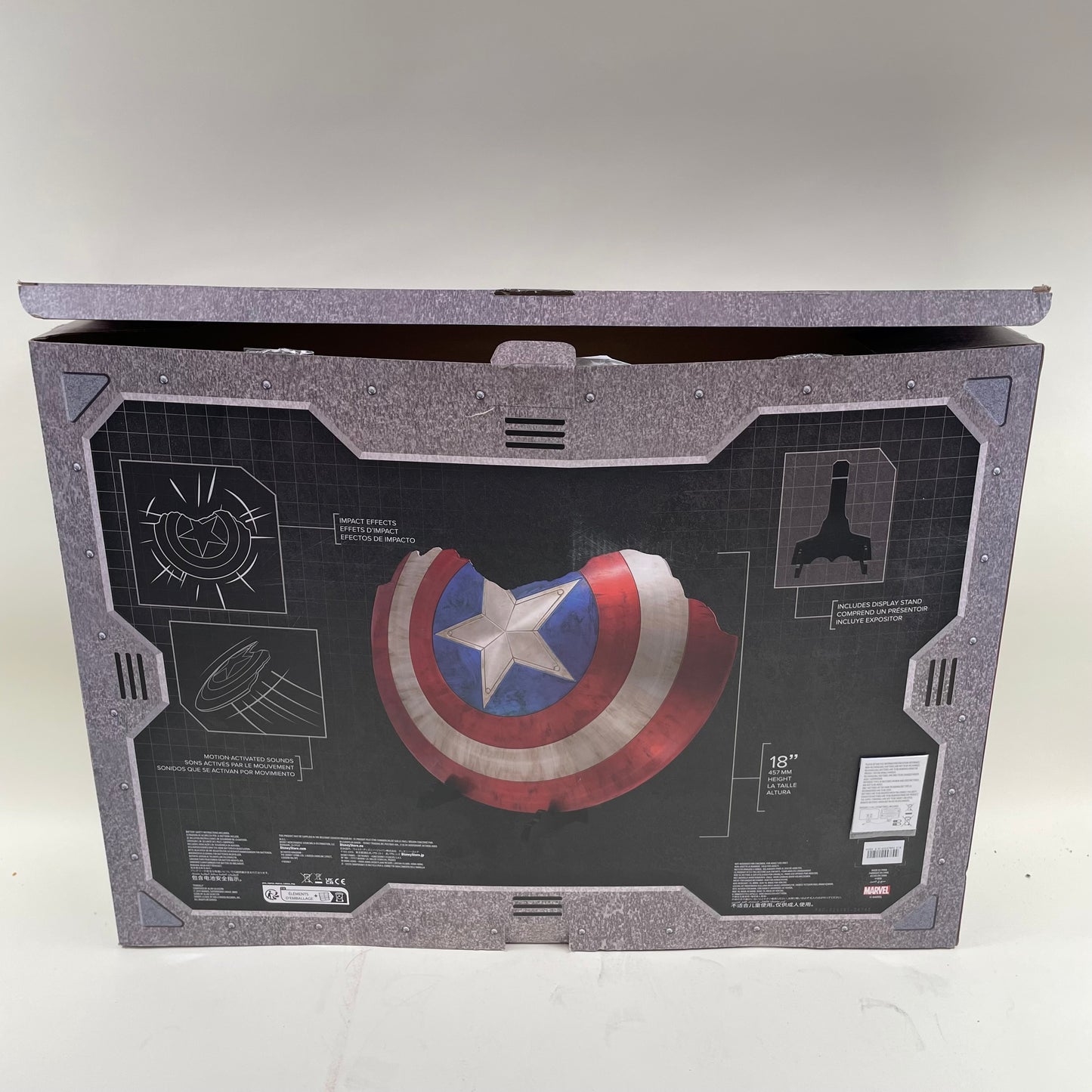 Disney Captain America Battle Damaged Shield Collectible