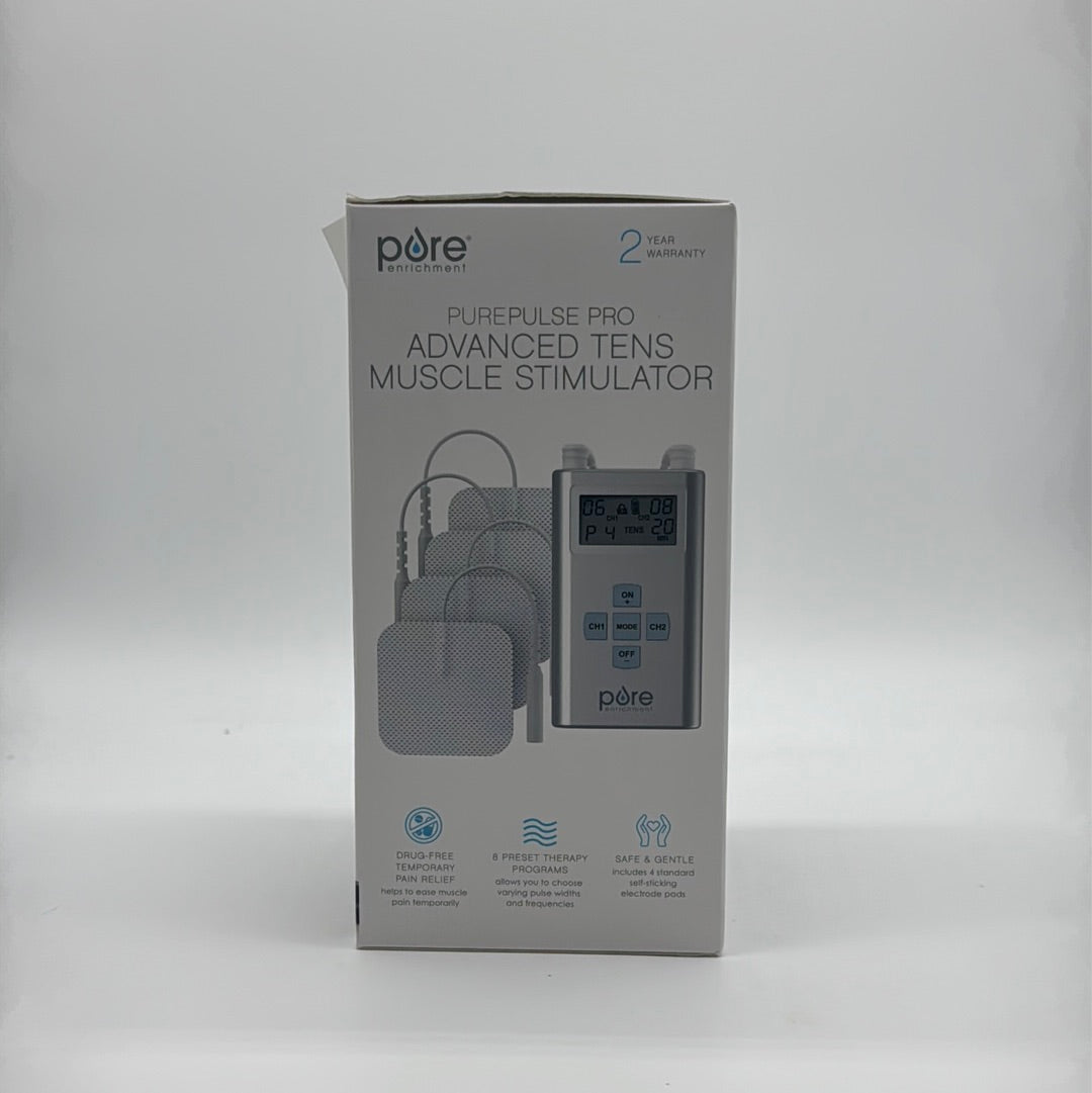 New PURE ENRICHMENT PUREPULSE PRO ADVANCED TENS MUSCLE STIMULATOR PEPULSEPRO