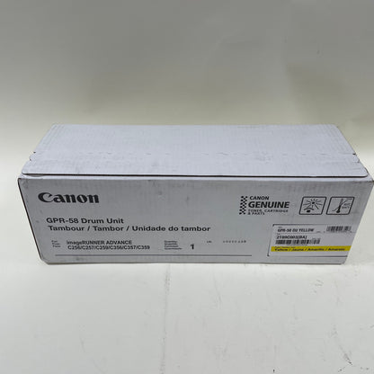 New Canon GPR-58 Drum Unit Yellow Toner Cartridge