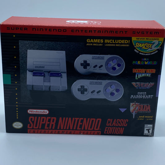 Super Nintendo SNES Classic Edition Video Game Console CLV-201 Gray