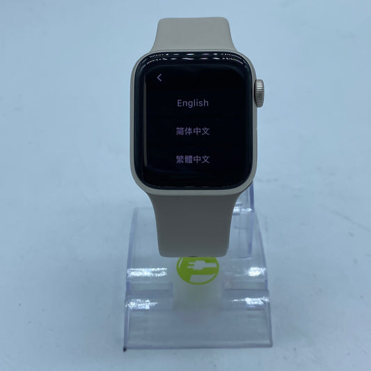 Unlocked Apple Watch SE 2nd Gen 40MM Starlight Aluminum 