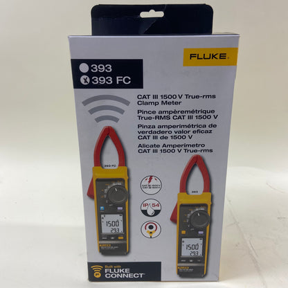 New FLUKE CAT III 1500 V True-rms Clamp Meter 393FC