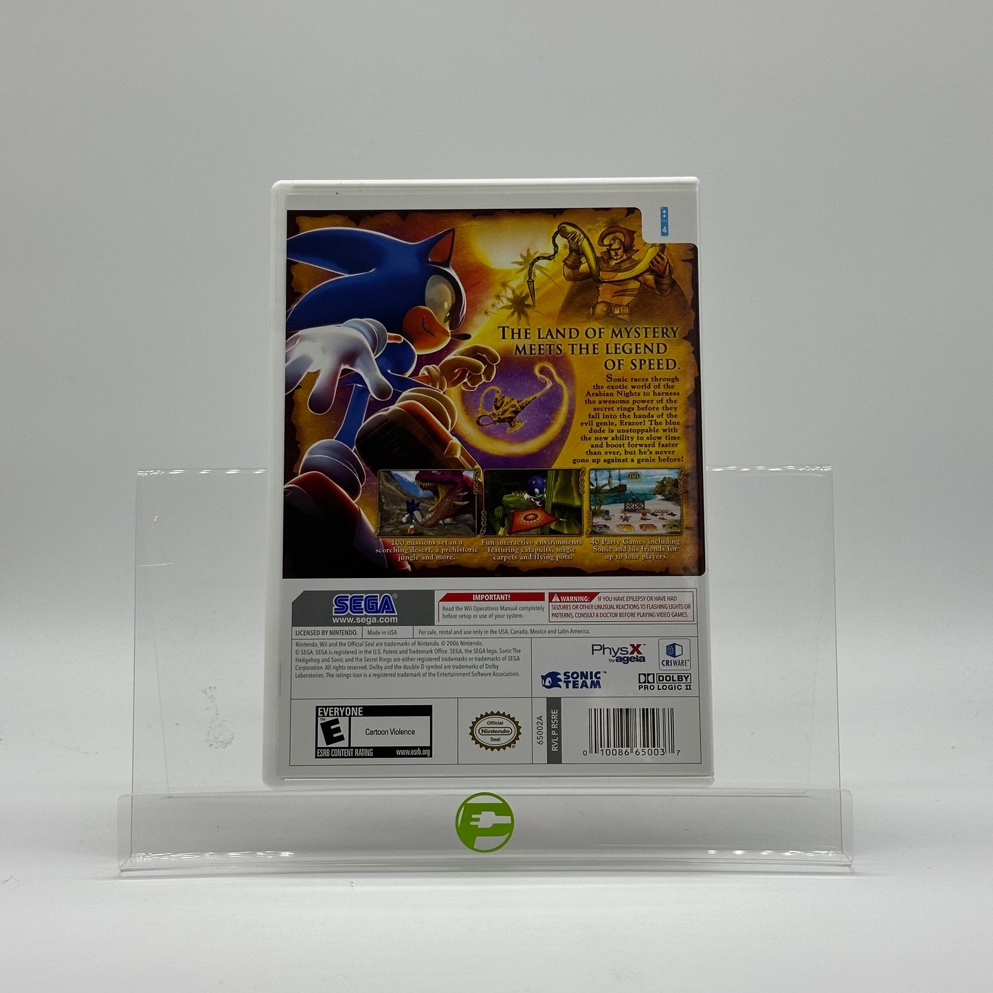 Sonic and the Secret Rings [Target Edition] (Nintendo Wii, 2007)