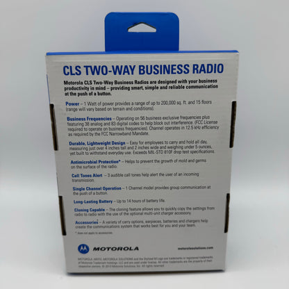 New Motorola CLS110 Two-Way Business Radio