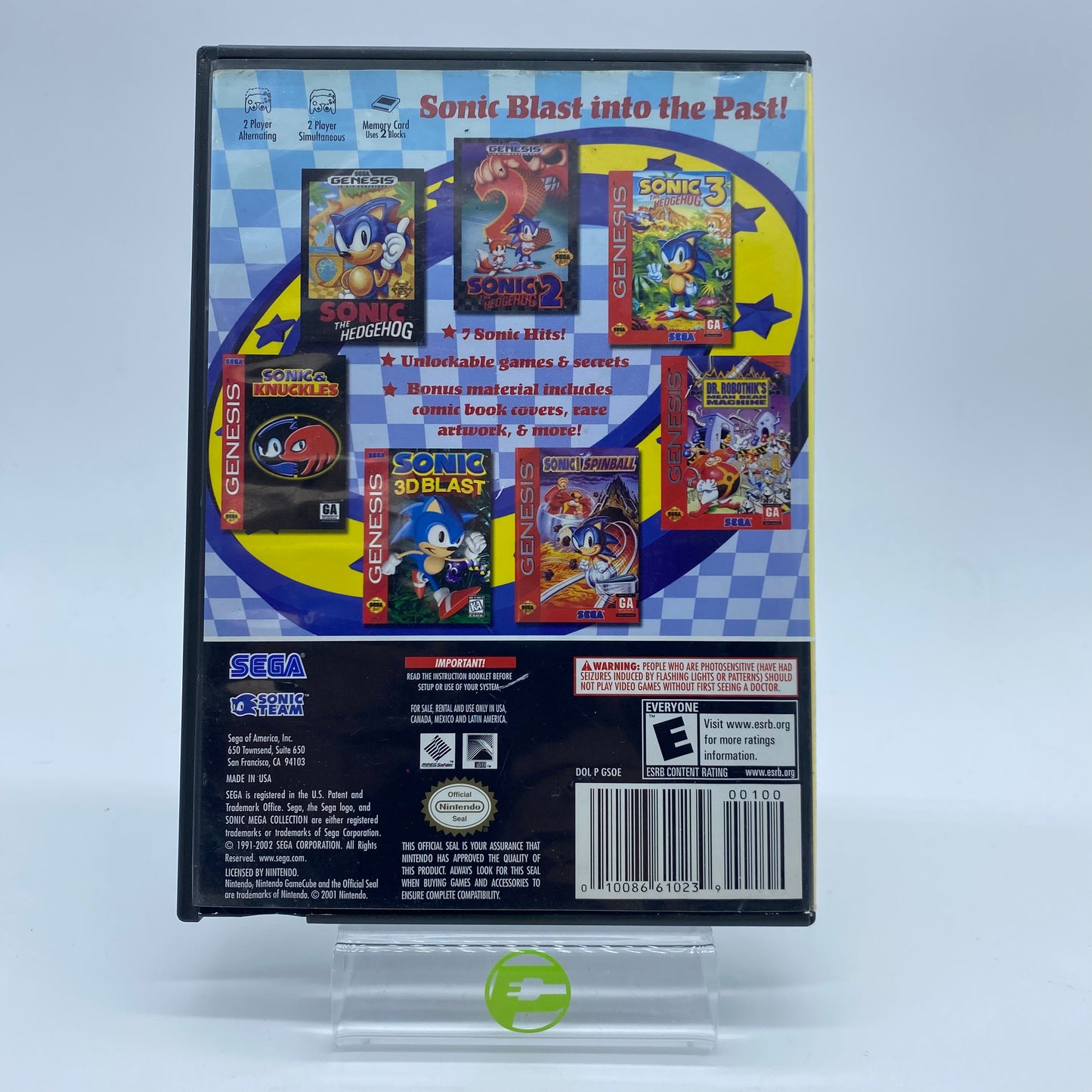 Sonic Mega Collection (Nintendo GameCube, 2002)