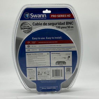 New Swann Pro-Series HD BNC Security Cable Security Camera Cables SWPRO-30MTVI-GL