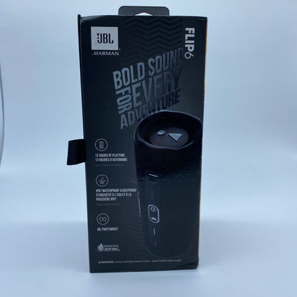 JBL Flip 6 Portable Waterproof Bluetooth Speaker Black