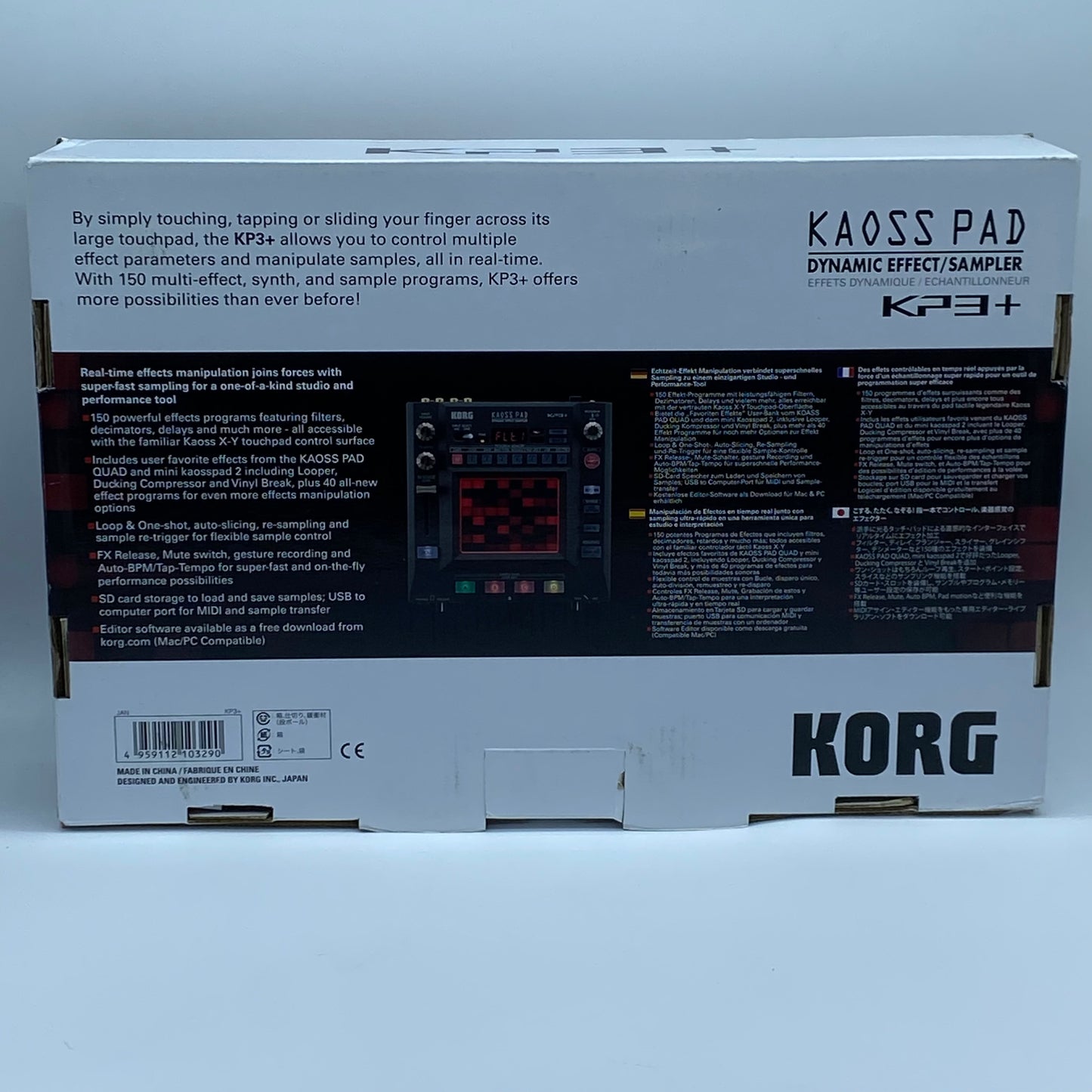 Korg Kaoss Pad Dynamic Effect/Sampler KP3+