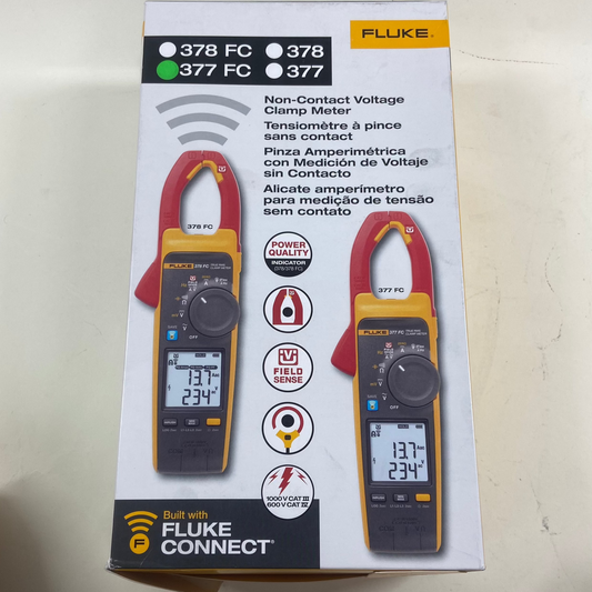 Fluke 377 FC Non-Contact Voltage True-rms AC/DC Clamp Meter with iFlex