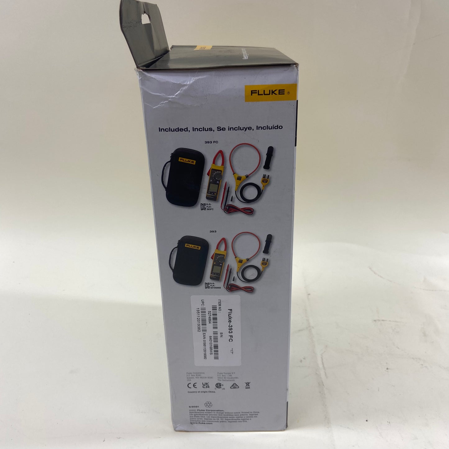 New FLUKE CAT III 1500 V True-rms Clamp Meter 393FC