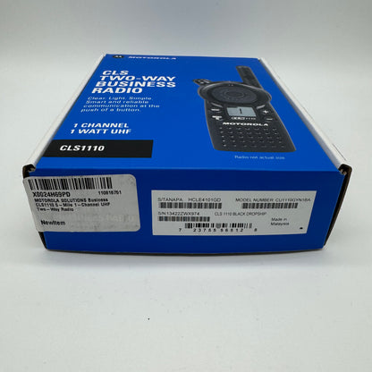 New Motorola CLS110 Two-Way Business Radio