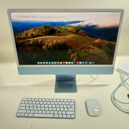 2023 Apple iMac 24" M3 4.0GHz 8GB RAM 256GB SSD Blue MQRC3LL/A