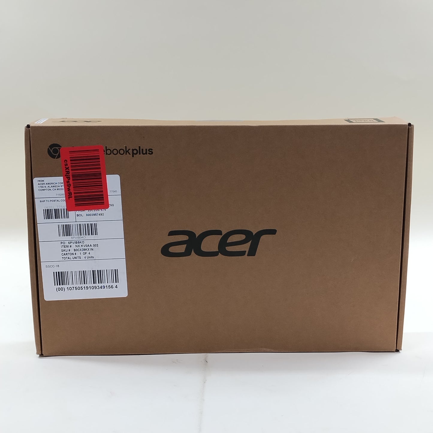 New Acer Chromebook Plus 514 CB514-4HT 14" Core i3-N305 3.8GHz 8GB RAM 128GB SSD