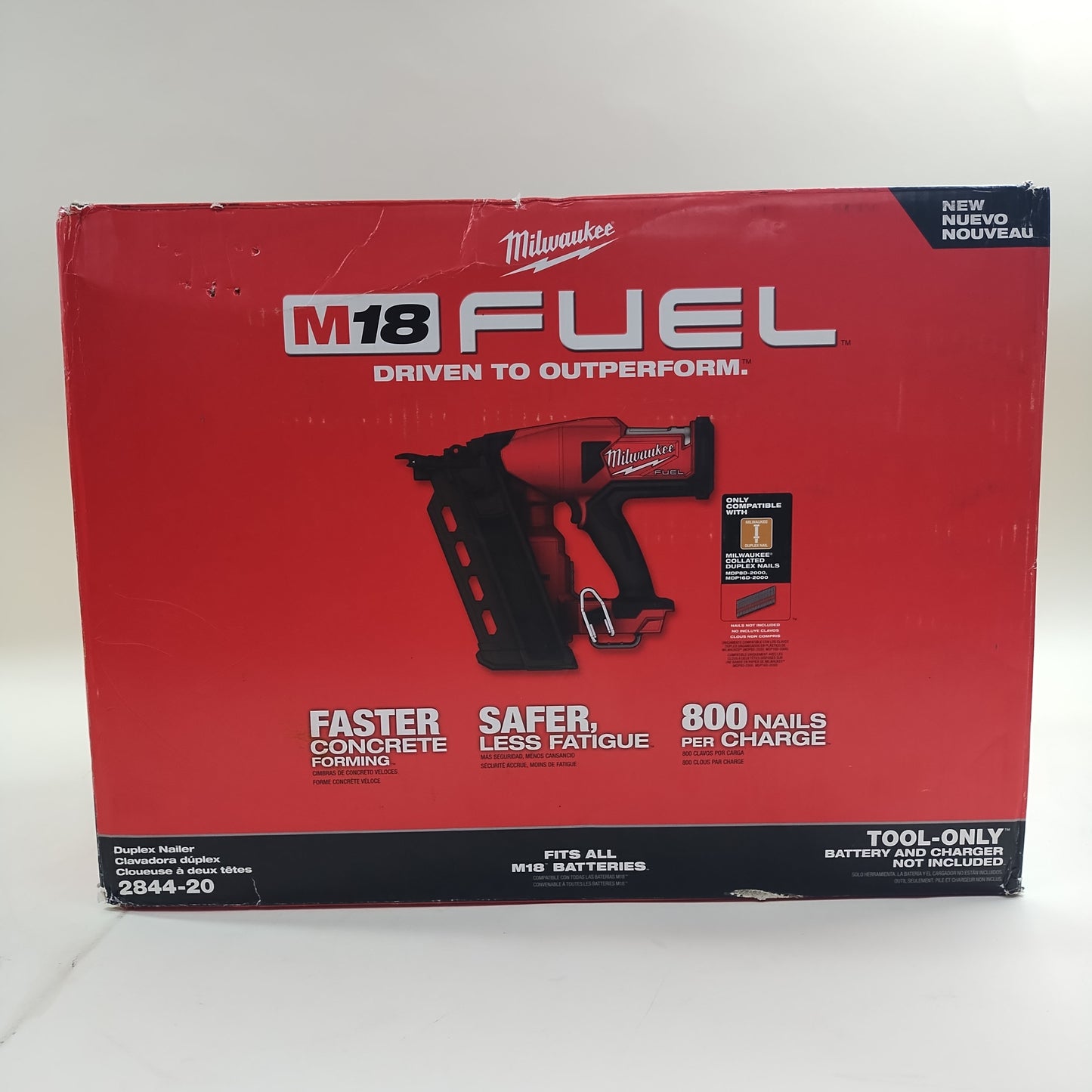 Milwaukee 2844-20 M18 18V Duplex Nailer